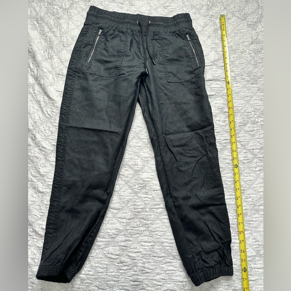 Athleta Black Linen Joggers - Picture 3 of 9